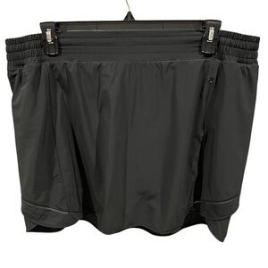 Lululemon Black Hotty Hot High Rise Skirt Long Length Size 20